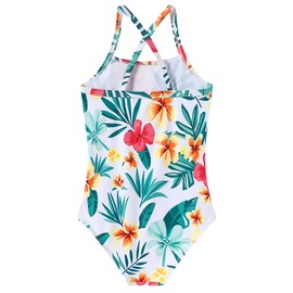 Toddler Bathing Suit Girl Kids Swimsuits One Piece Girl Swim Suit Quick Dry Bathing Suits Cute Swimwear Floral Girls Swimsuit Size 7 8 Flower
