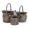 Deco 79 Metal Indoor Outdoor Planter Patina Tulip Style Bucket