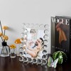 Marvala Clear Bubble Crystal Picture Frame 5''x 7'', Photo Frame