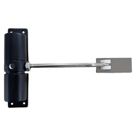 LSDWL Automatic Door Closer,Adjustable Safety Spring Self-Closing Mechanism for Interior,Bedroom Doors (Black)