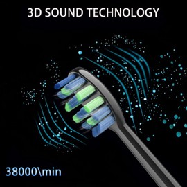 ZUAMEGU Adult Electric Sonic Toothbrush Series, Rechargeable, Offers 5 Brushing Modes and 6 Brush Heads Battery Life 60 Days IPX7 Water Resistant