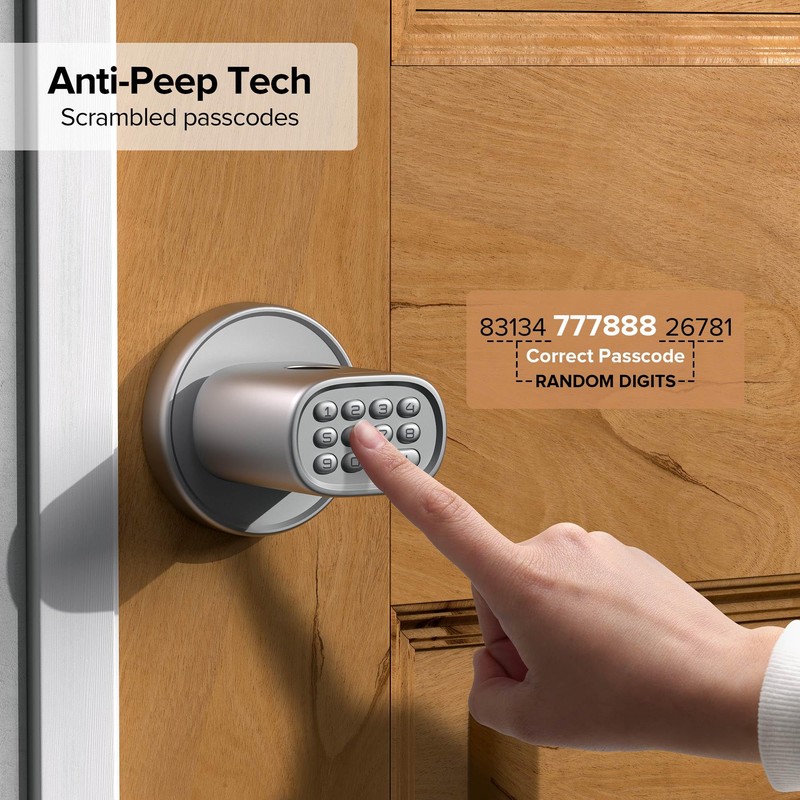 ThorBolt Keyless Entry Door Lock, Fingerprint Door Lock with Keypad