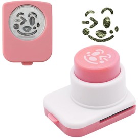 KALOLINNA Nori Punch Pin Embosser, Rice Ball Mold, Seaweed Cutter, Cute, Easy, Chara Valve, Die Cut Punch, Bento Box, Kitchen Supplies (Pink)
