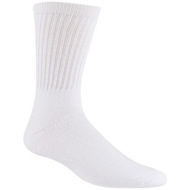 Railroad Sock 3 Pack White Work Crew With Welt Top