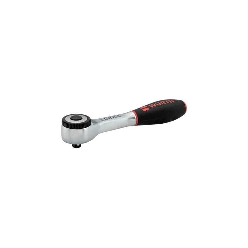 Würth 1/4 Inch Reversible Ratchet with 360° Rotating Handle and