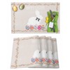 Happy Easter Day Placemats-Set of 6, Easter Rabbit Bunny Table