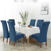 Odot Light Grey Chair Covers, Dining Chair Covers Set of