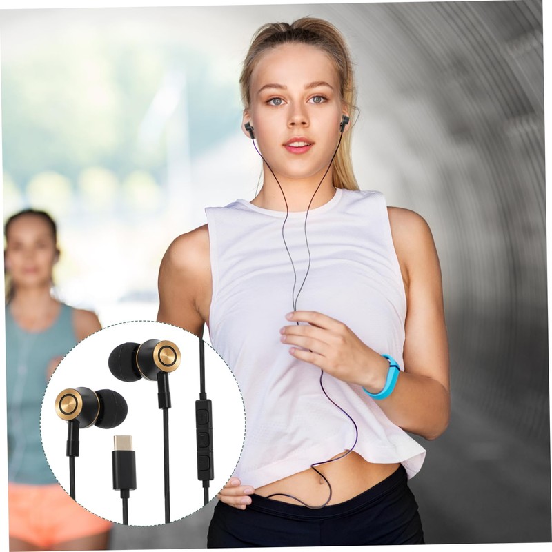 LABRIMP Headphones Ergonomic in Ear Noise Canceling Earphones with Wired