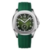 NIBOSI Mens Watches Analog Military Watch with Calendar Green Silicone