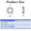 4Pcs Slotted Round Nuts M33x1.5 Carbon Steel Four Slot Round