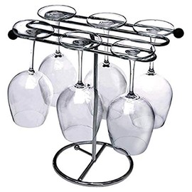 Happy Hour Stemware Drying Rack, Silver