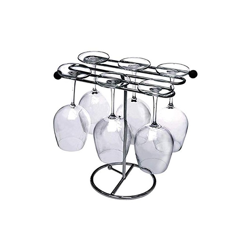 Happy Hour Stemware Drying Rack, Silver