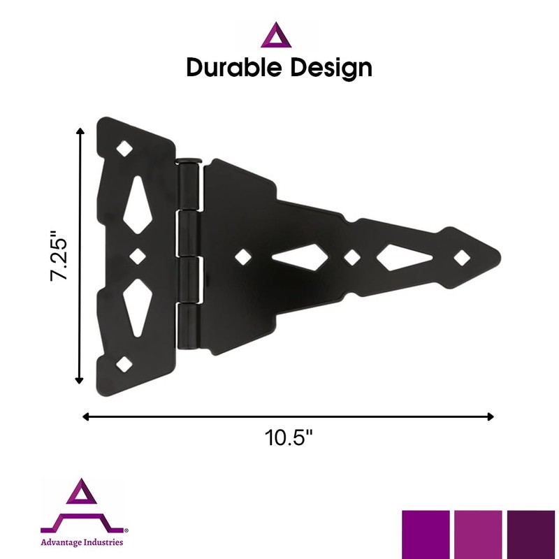 Advantage Industries 8” Self-Closing “T” Hinge | Industrial Stainless-Steel Gate