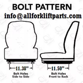 SEARS HYSTER FORKLIFT DRIVER VINYL  SEAT CHAIR 1351431 1380354 YALE 504305738 2087813