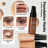 Flüssige Foundation, Langzeit Foundation 20ml, Feuchtigkeitsspendende Make-up-Grundierung, Wasserdicht, Schweißfest und