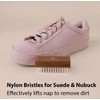 FootFitter Suede & Nubuck Brush Set. Brass & Nylon Brushes