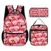 Homieblanket Flamingo Backpack with Lunch Box & Pencil Case, 16