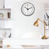 Gentpovth 8 Inch 20 cm Wall Clock, No Ticking Noise,