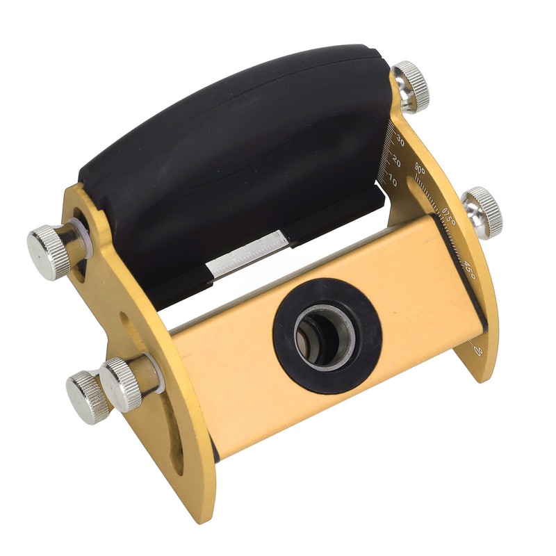 Woodworking Hole Locator Aluminum Alloy Adjustable 0‑90° Clear Scale Guide