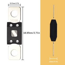 Mega High Current Fuse Screw Fuse Pack of 3 Fuse 350 A to 58 V DC - Car Truck