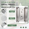 AnvFlik 4pcs 3in Double Action Spring Hinges, Self Closing Door