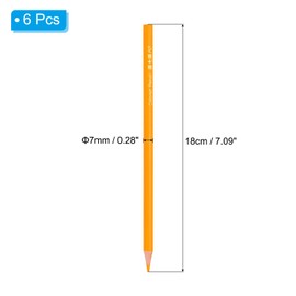 PATIKIL Medium Yellow Colored Pencils Set,6 Pcs Oil Color Pencils Wooden Coloring Drawing Pencil for Artists Art Painting
