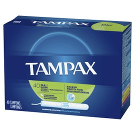 Tampax Tampons, Super Absorbency, Cardboard Applicator, Leakgaurd Skirt, Unscented, 40 Count