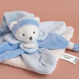 Doudou et Compagnie DC2921 J'aime mon doudou – Collector's Bear, Blue