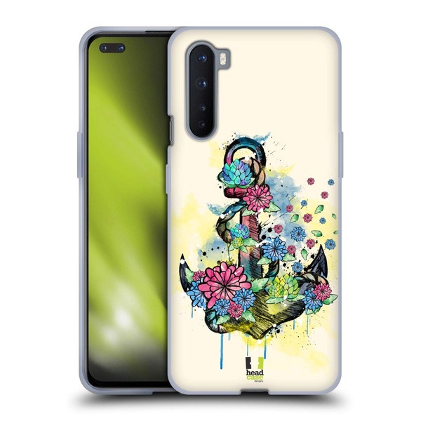 Head Case Designs Gänseblümchen Blühende Anker Soft Gel Handyhülle Hülle