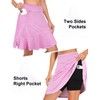 Viracy Golf Skorts, Women's 20" Knee Length Skirts with Pockets