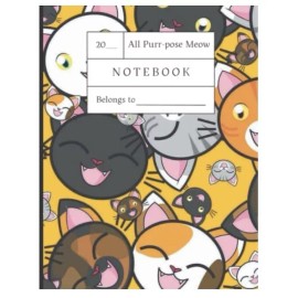 Cat Lovers Notebook: The Perfect Notebook For All Cat Lovers, Students, NEW