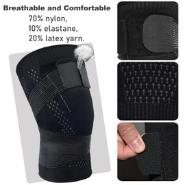 Senston Knee Pad Breathable Knee Support for Running Cycling Tennis