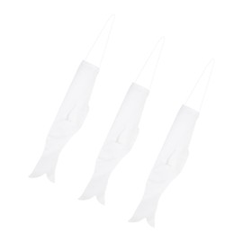 Kisangel 15 pcs Blank Japanese Koinobori Carp Flags DIY Painting Windsocks for Creative Outdoor Festival Garden Decor Craft Projects