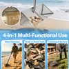 Sand Flea Rake Stainless Steel Beach Sand Sifter with Sharp