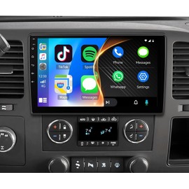 10 Inch Car Radio for Chevy Silverado GMC Sierra 2007-2013 with Wireless CarPlay Android Auto Car Stereo Support GPS/FM/Buletooth/Backup Camera/SWC[2+32]