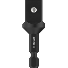 Bosch 2608551107 Adapter-1/4 hex to 1/2” Square, Silver, 1/4-Inch