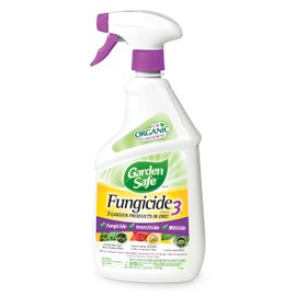Garden Safe Fungicide, Prevents Fungal Diseases, Controls Black Spot, Rust and Powdery Mildew, Aphids, Whiteflies, Spider Mites, (RTU Spray) 24 fl Ounce