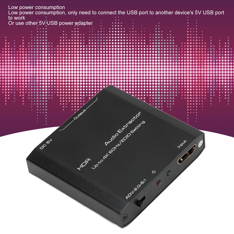 HDR HD Multimedia Interface Sound Extractor Support 4K 60Hz EDID