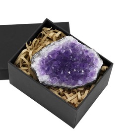 Namzi Natural Amethyst Crystal, Genuine Amethyst Stone for Healing, Reiki Energy Stones, Spiritual Protection, Raw Healing Stone for Meditation, Feng Shui Decor, Healing Crystals(About 0.5lb)