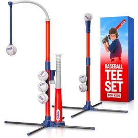 Ninja Blast Tee Ball Set for Kids - 4 Year Old Boy Birthday Gift Baseball Batting Tee- T Ball Set for Toddlers 3-5 4-6 - Toys for Ages 3 4 5 6 Year Old Boy - Toddler Outdoor Toys, Baseball Tee
