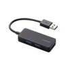 ELECOM USB3.0 Hub 3 Ports Bus Power Black U3H-K315BBK