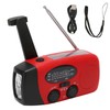 Hand Crank Radio Portable Self Powered Solar Weather Radio with