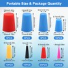 110PCS Silicone Rubber Tapered Plug, Coldairsoap High-Temperature Resistant Rubber Stoppers