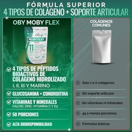 OBY Colageno Hidrolizado I, II, III Marino, Péptidos Bioactivos Polvo 500g