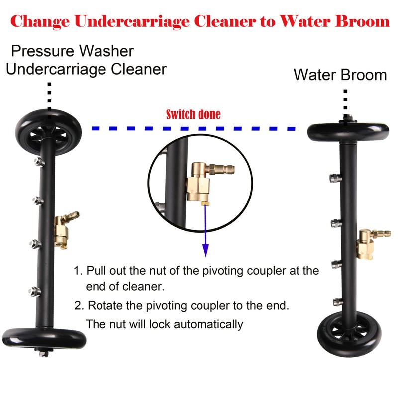 Tool Daily Dual-Function Undercarriage Cleaner,Surface Cleaner for Pressure Washer, 16