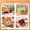 24 Pcs Square Paper Mache Box, Small Gift Box with