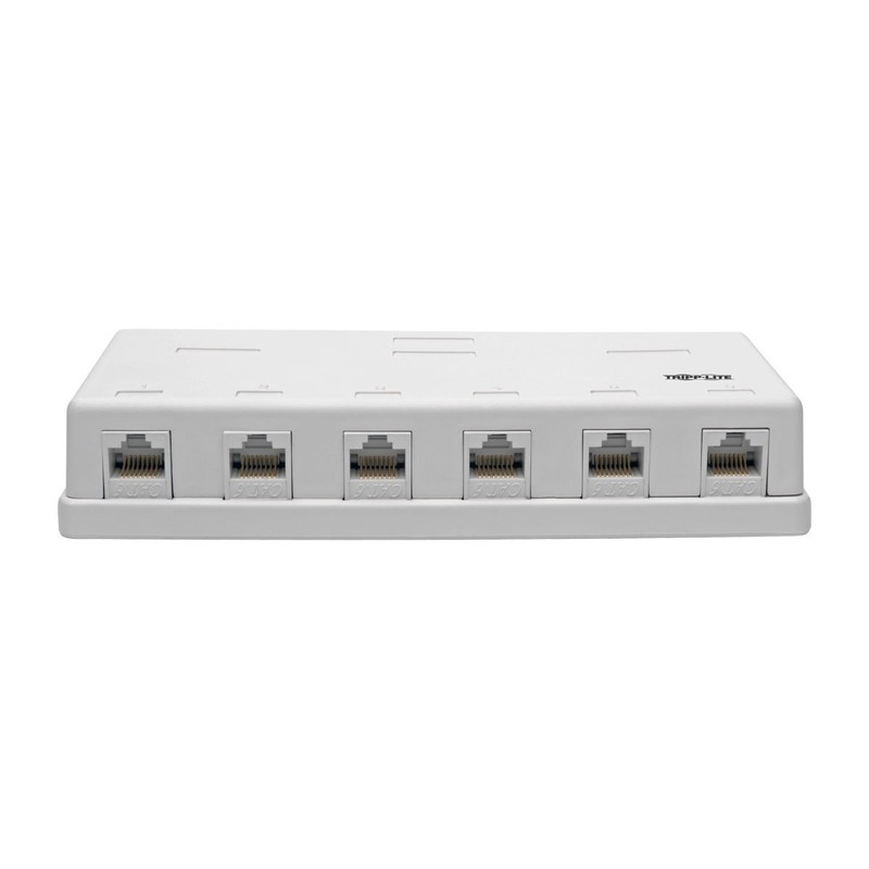 TRIPP LITE Cat6 Surface-Mount Box 6-Port Pre-Configured Unshielded 110 IDC