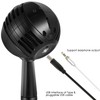 Snowball Microphone USB Inbuilt Audio Card Adjustable Angle Detachable Holder