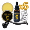 Kit Barba Cuidado Para Hombres, Herramientas De Aseo 5pcs