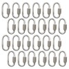 Qjaiune 24Pcs Quick Links 1/8 Inch Stainless Steel D Shape